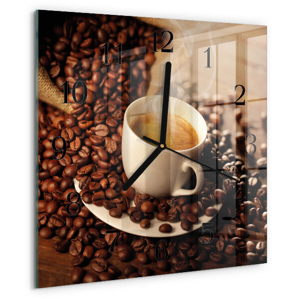 Orologio quadrato Tazza di caffè