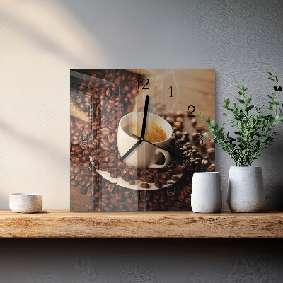 Orologio quadrato Tazza di caffè