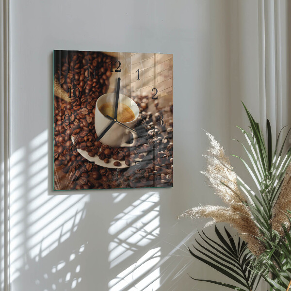 Orologio quadrato Tazza di caffè