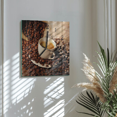 Orologio quadrato Tazza di caffè