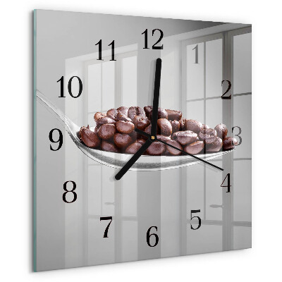 Orologio quadrato Un cucchiaio di caffè