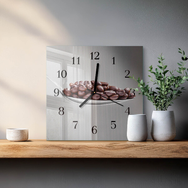 Orologio quadrato Un cucchiaio di caffè