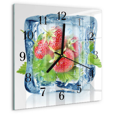Orologio quadrato Gelato alla fragola