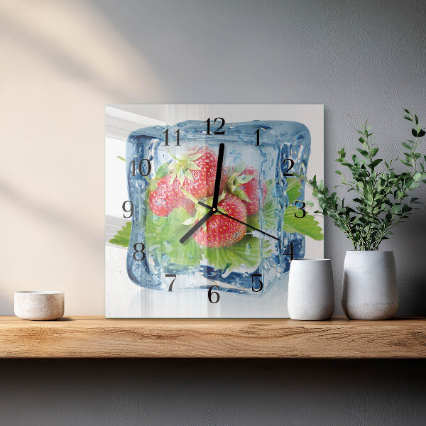 Orologio quadrato Gelato alla fragola