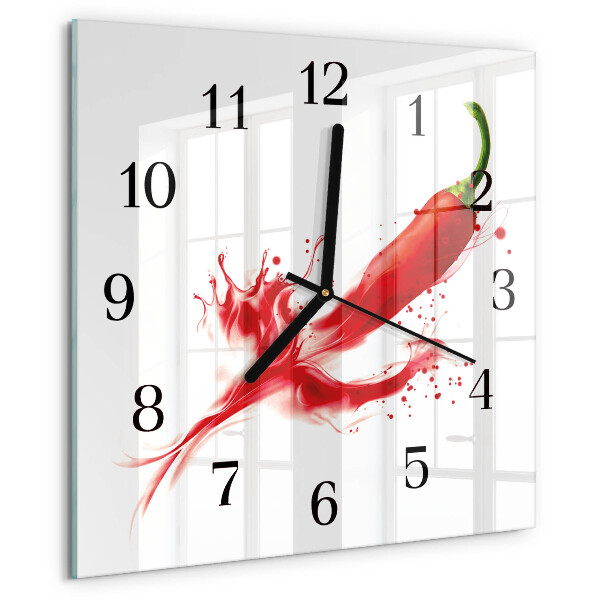 Orologio quadrato peperoncino