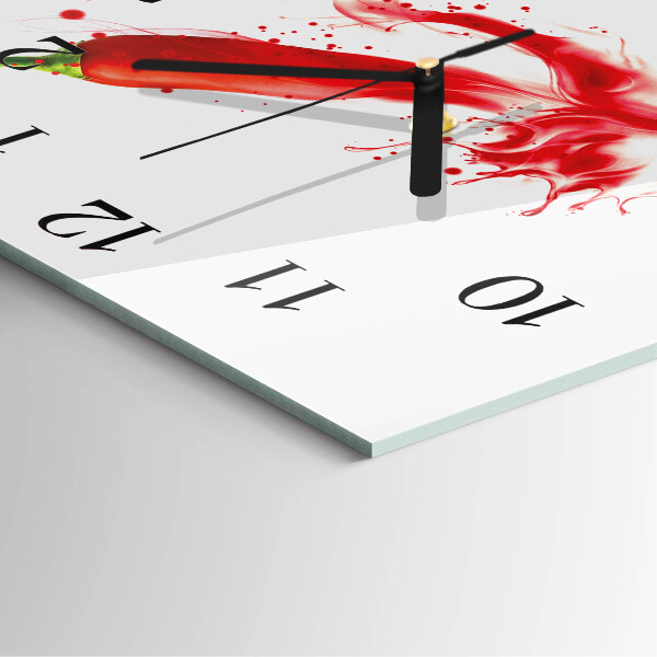 Orologio quadrato peperoncino