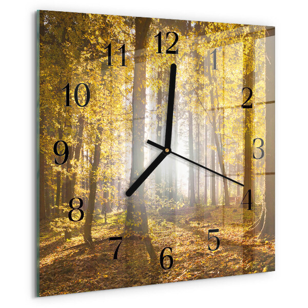 Orologio quadrato Autunno nella foresta