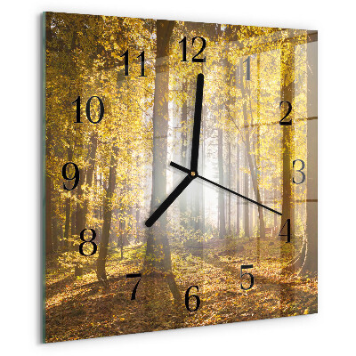 Orologio quadrato Autunno nella foresta