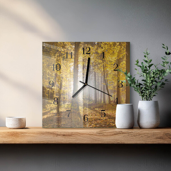 Orologio quadrato Autunno nella foresta