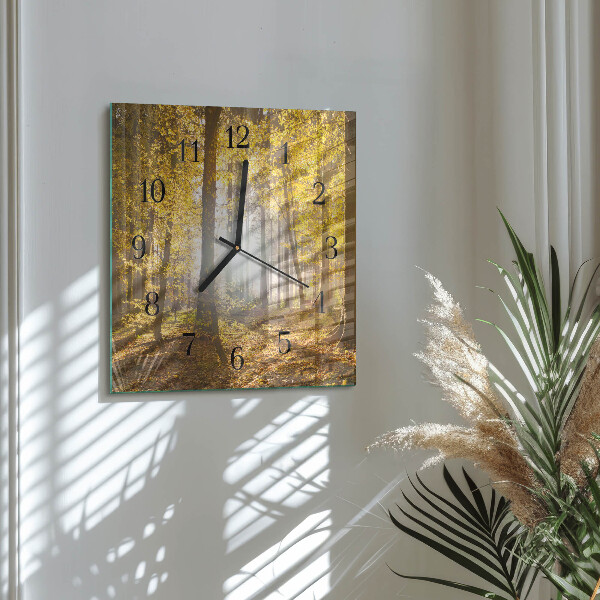 Orologio quadrato Autunno nella foresta