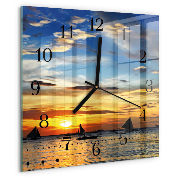 Orologio quadrato Tramonto