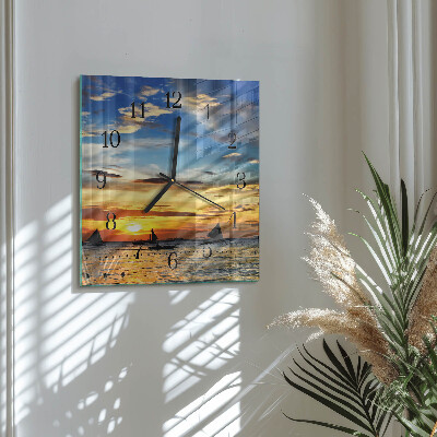 Orologio quadrato Tramonto