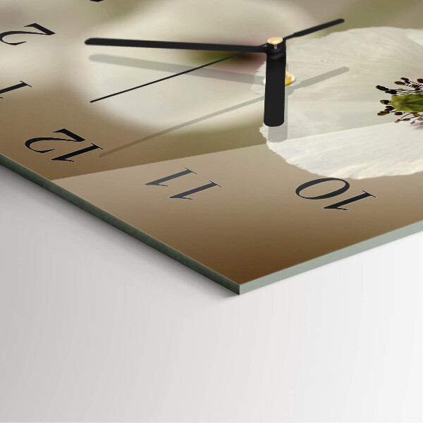 Orologio quadrato Papavero