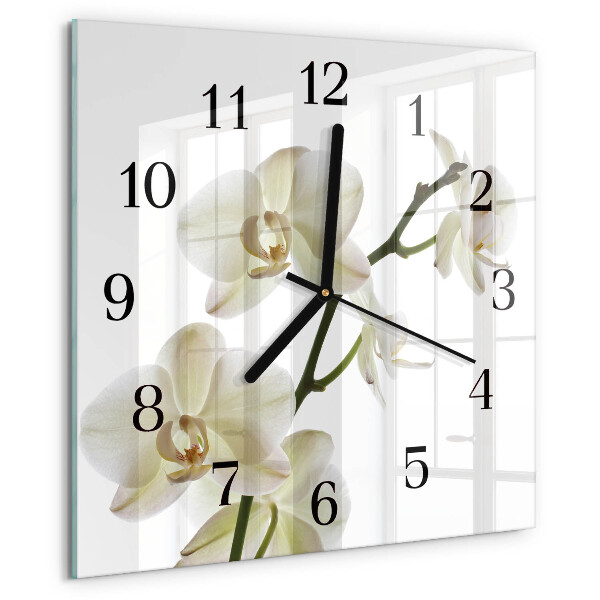 Orologio quadrato Orchidea
