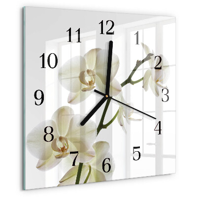 Orologio quadrato Orchidea