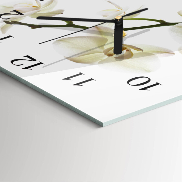 Orologio quadrato Orchidea