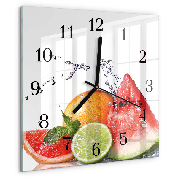 Orologio quadrato Frutta