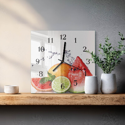 Orologio quadrato Frutta