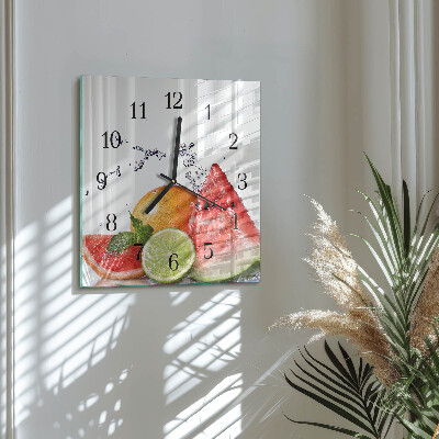 Orologio quadrato Frutta