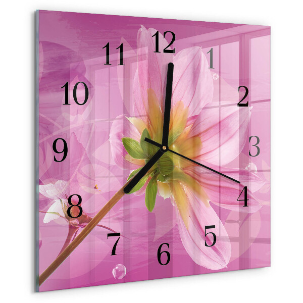 Orologio quadrato Fiore
