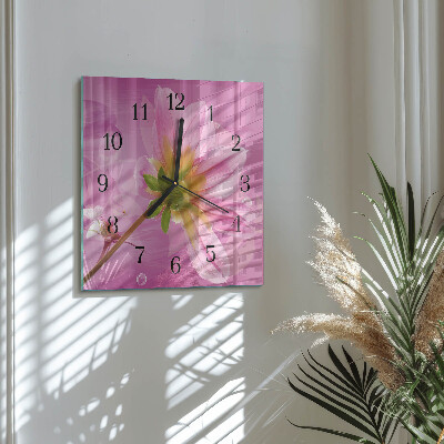 Orologio quadrato Fiore