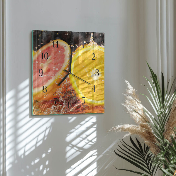 Orologio quadrato Frutta