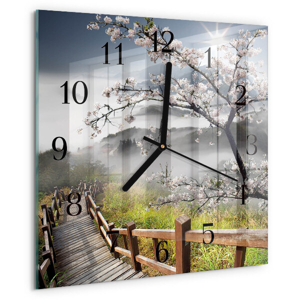 Orologio quadrato Primavera