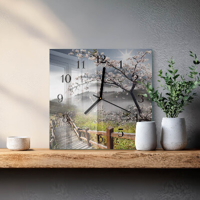 Orologio quadrato Primavera