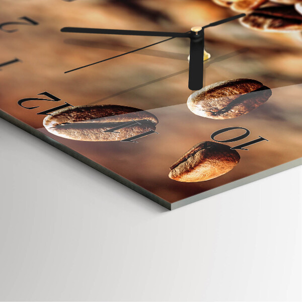 Orologio quadrato chicchi di caffè