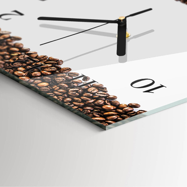 Orologio quadrato chicchi di caffè