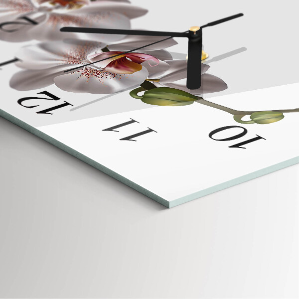 Orologio quadrato Orchidea