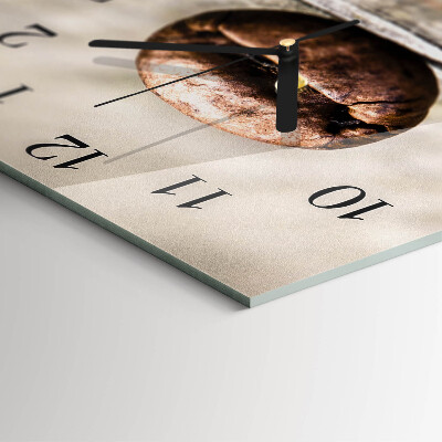 Orologio quadrato Chicco di caffè