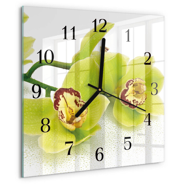 Orologio quadrato Orchidea