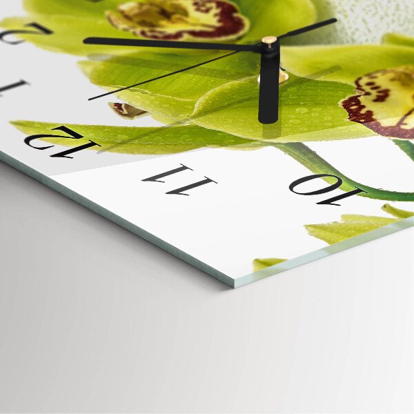Orologio quadrato Orchidea