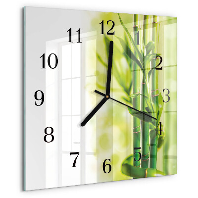 Orologio quadrato Bambù