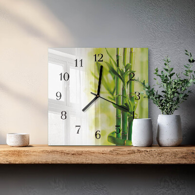 Orologio quadrato Bambù