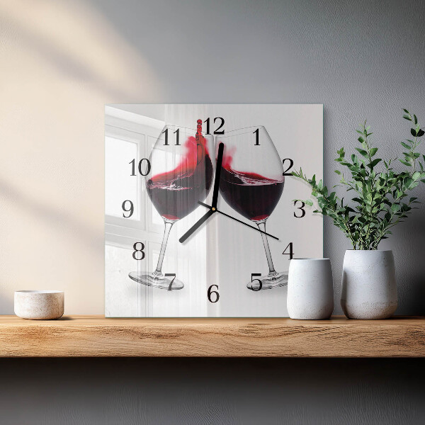 Orologio quadrato Vino