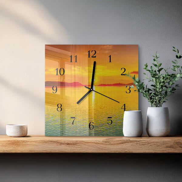 Orologio quadrato Tramonto