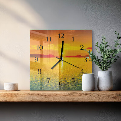 Orologio quadrato Tramonto