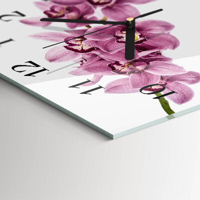 Orologio quadrato Orchidea