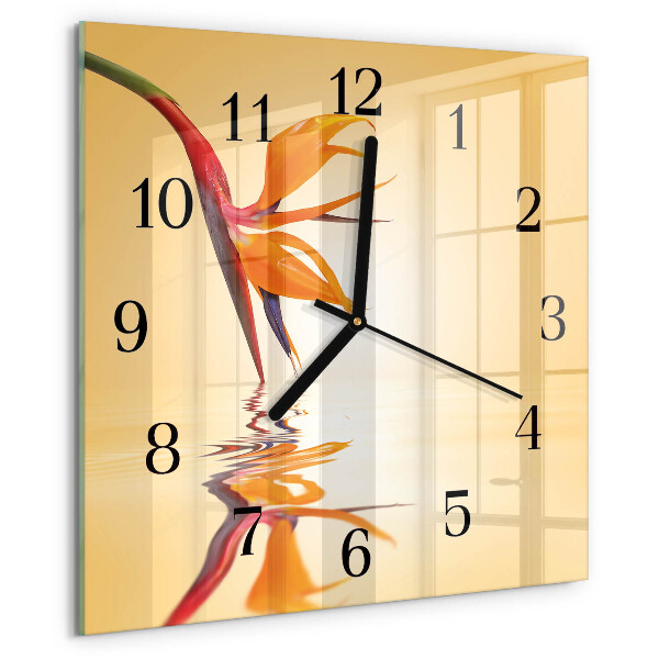 Orologio quadrato Fiore