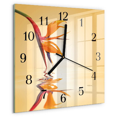 Orologio quadrato Fiore