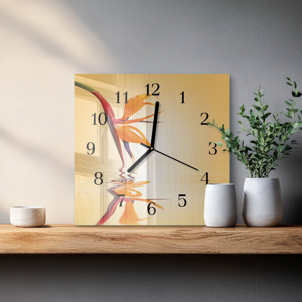 Orologio quadrato Fiore