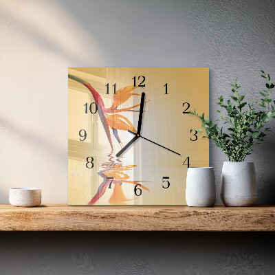 Orologio quadrato Fiore