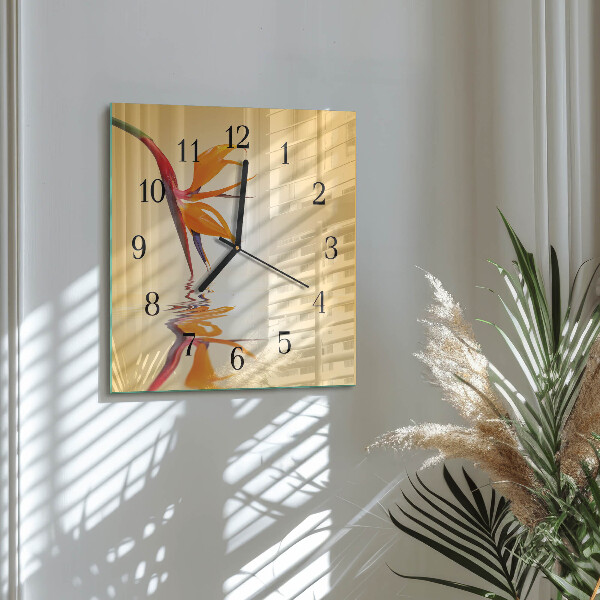 Orologio quadrato Fiore
