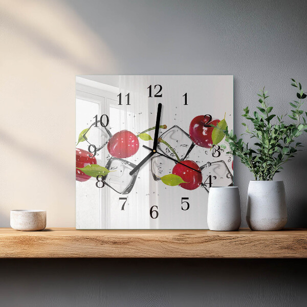 Orologio quadrato Gelato alla ciliegia