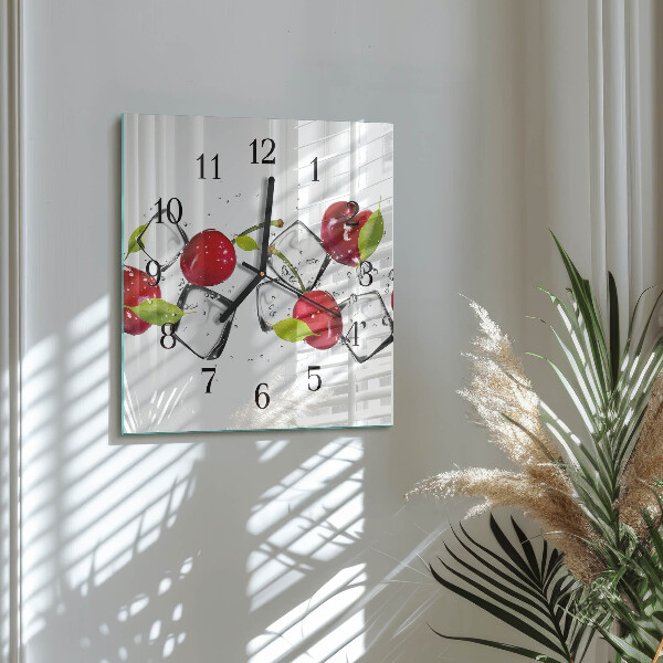 Orologio quadrato Gelato alla ciliegia