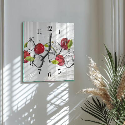 Orologio quadrato Gelato alla ciliegia