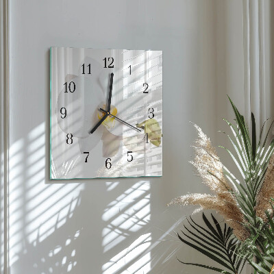 Orologio quadrato Orchidea