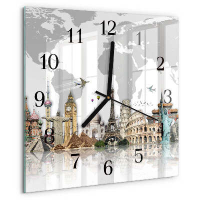 Orologio quadrato Mondo